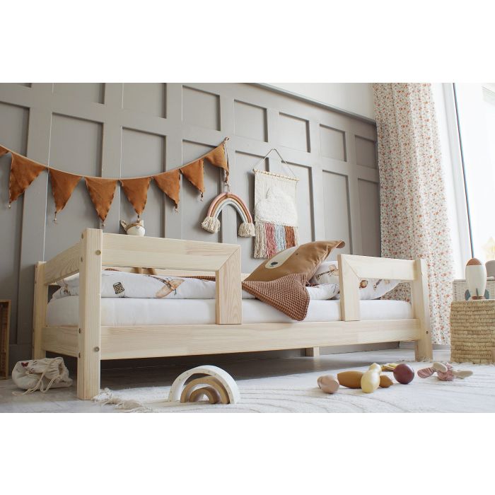 Scandinavian Wooden bed for kids and toddlers